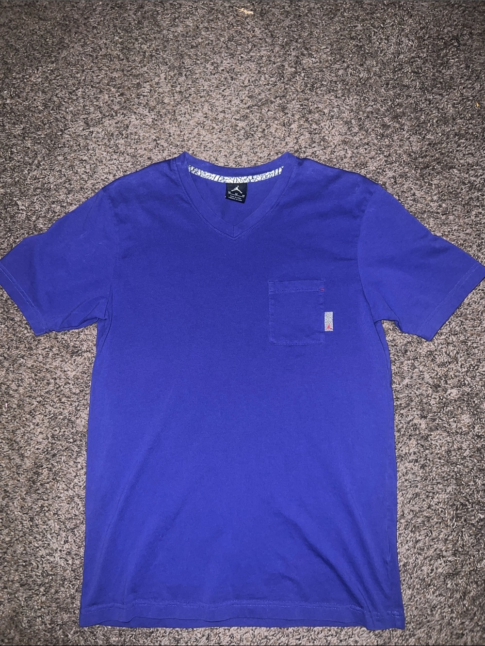 Jordan Men's V-Neck Pocket Tee in Royal Blue